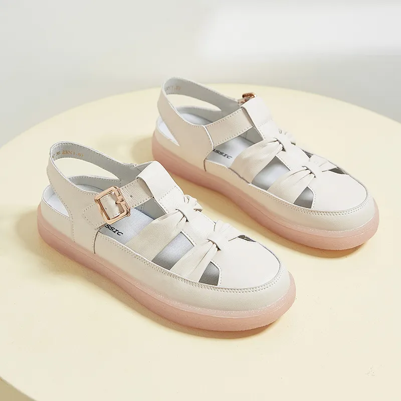 ZHR Roman Sandals Women's Beige-5