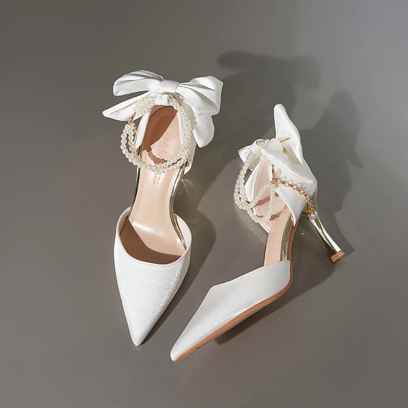ZHR Slim Heel High Heels 8cm Women's-12