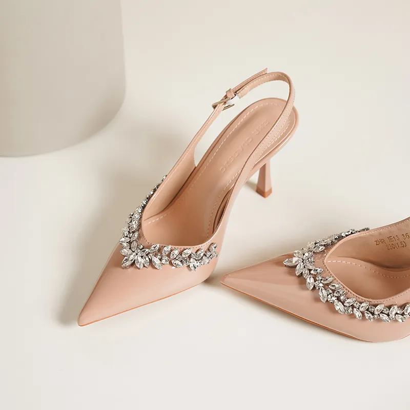 ZHR Slim Heel High Heels 8cm Women's-54