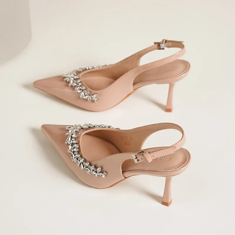 ZHR Slim Heel High Heels 8cm Women's-56