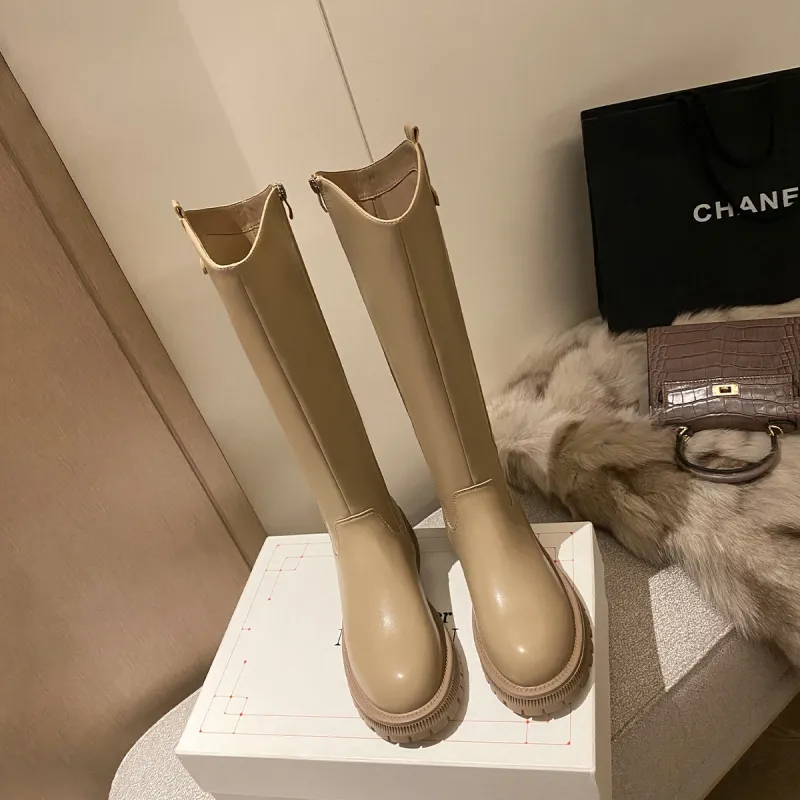 ZHR Knee-high Boots 4cm Women's-8