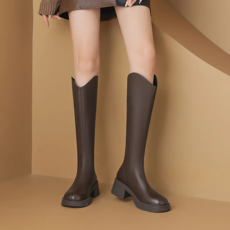 ZHR Knee-high Boots 5.5cm Women's-21