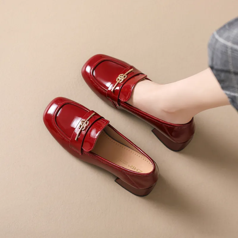 ZHR Loafers Women's Burgundy, Black-10