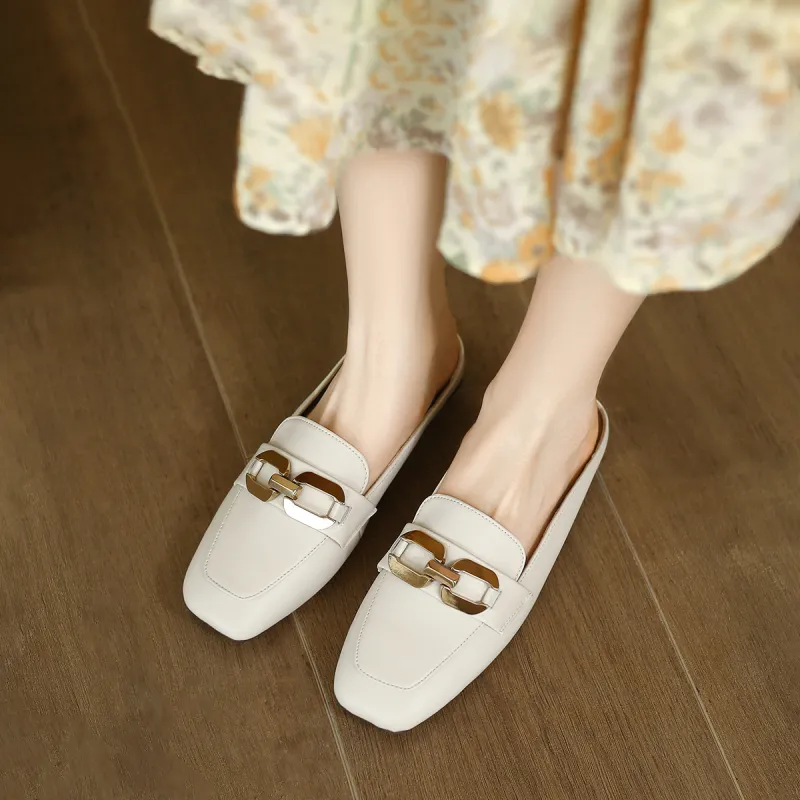 ZHR Wrap toe Slippers Women's Beige-4