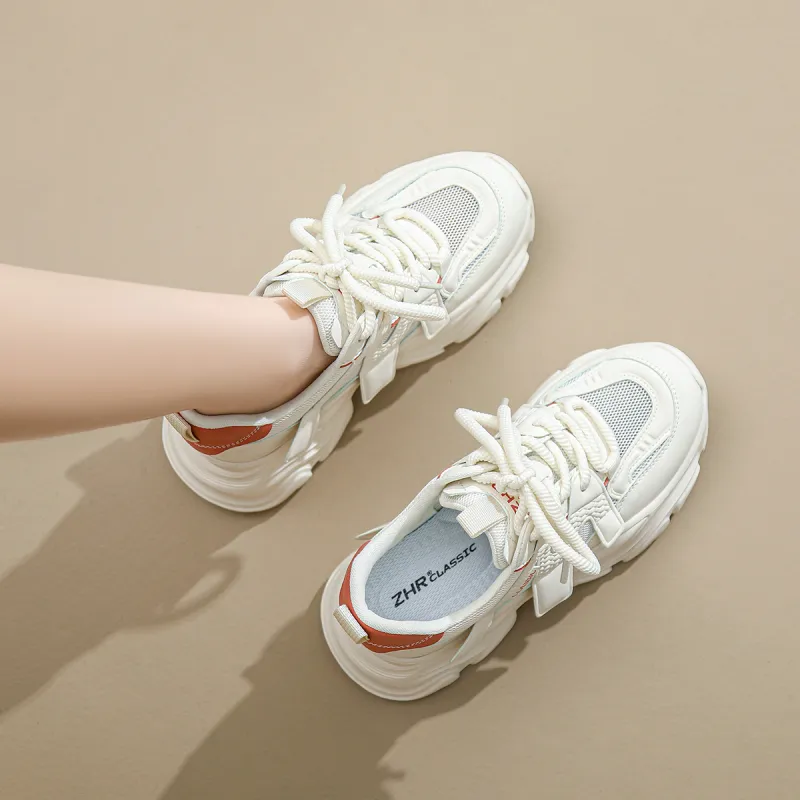 ZHR Cushioning Breathable Low-Top Chunky Sneakers Women's-5