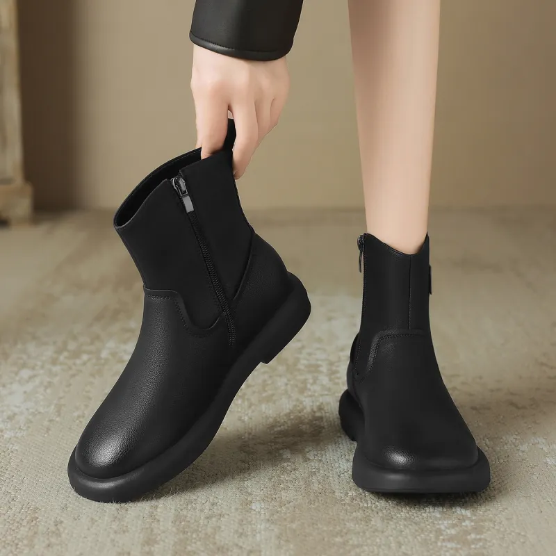 ZHR Ankle Boots Women's Black/Camel-15