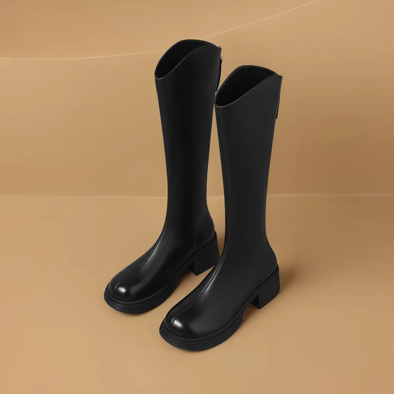 ZHR Knee-high Boots 5.5cm Women's-12