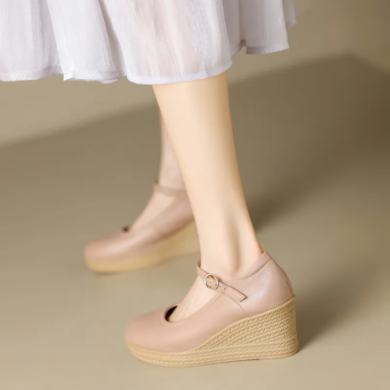 ZHR Wedge Heel High Heels 7cm Women's-21