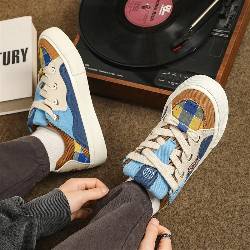 ZHR Skateboard Puffy Shoes Low Top Skateboard Shoes Unisex Small Cookies-4