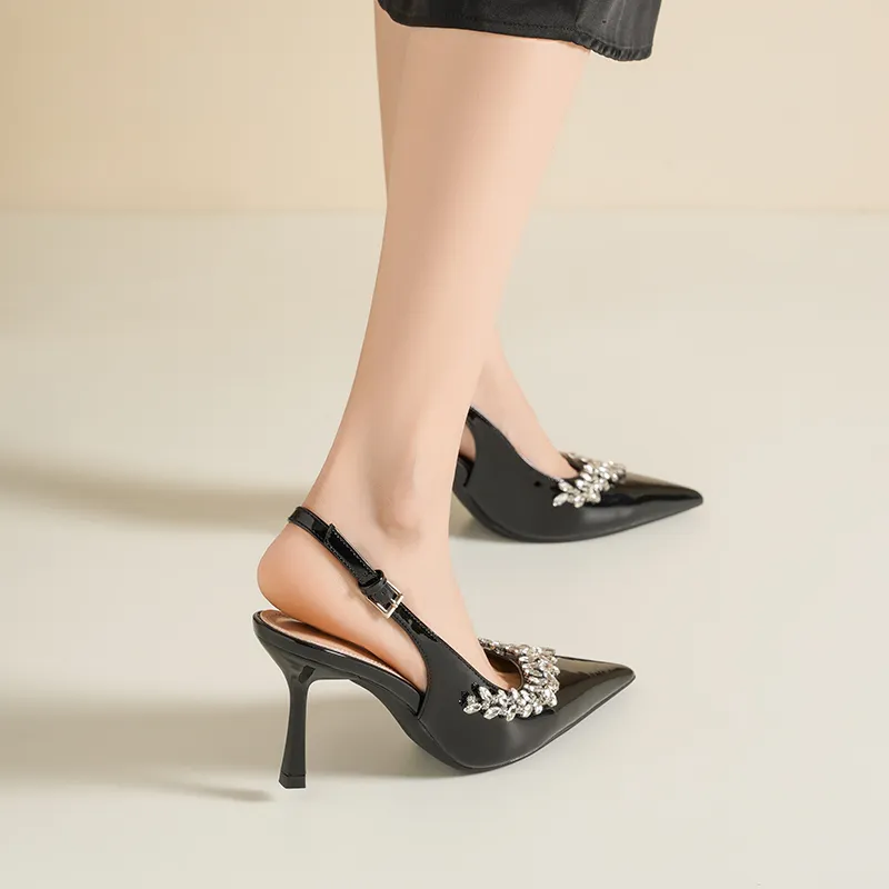 ZHR Slim Heel High Heels 8cm Women's-27