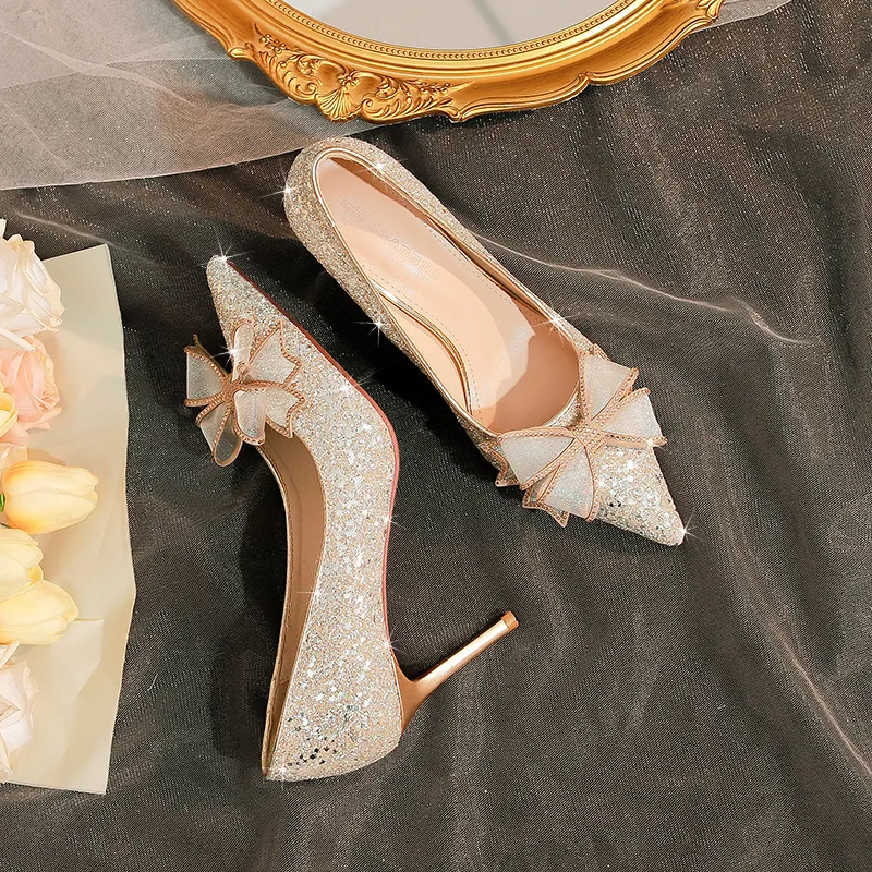 ZHR Slim Heel High Heels 8cm Women's-11