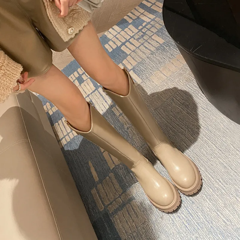 ZHR Knee-high Boots 4cm Women's-9