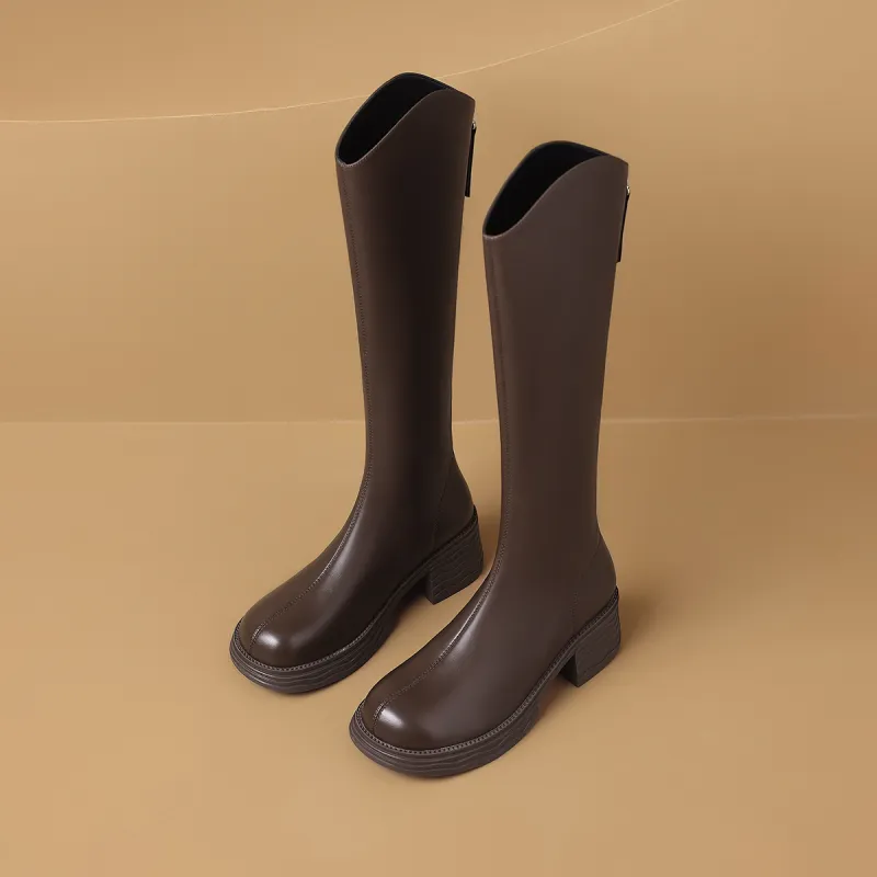 ZHR Knee-high Boots 5.5cm Women's-19