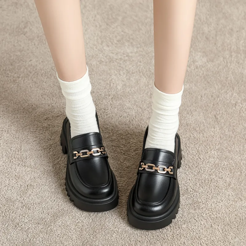 ZHR Loafers 5.5cm Women's Black-4