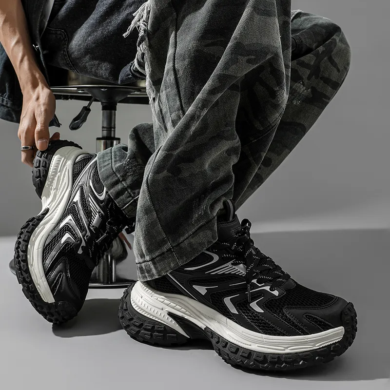 ZHR Glacier Future Collection Cushioning, Abrasion Resistant, Breathable, Lightweight Low Top Chunky Sneakers Unisex-21