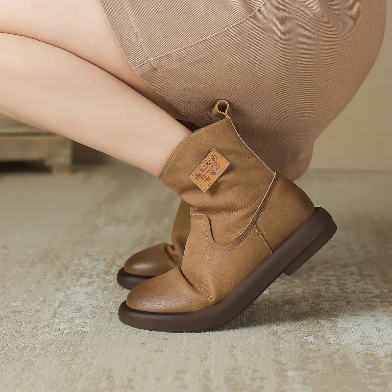 ZHR Ankle Boots Women's Black/Camel-25