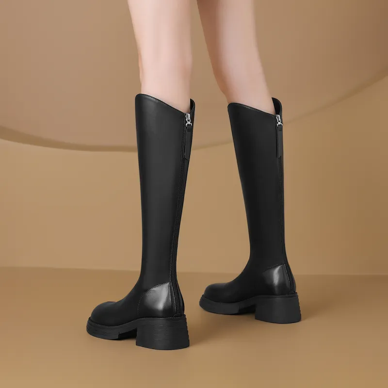 ZHR Knee-high Boots 5.5cm Women's-4