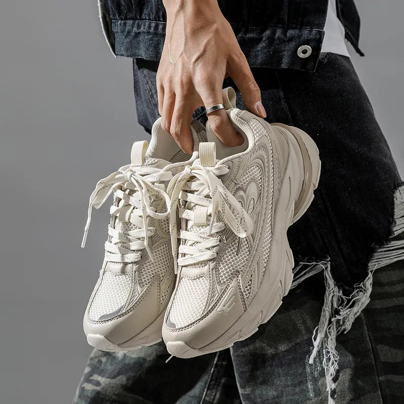 ZHR Light Mecha Collection Cushioning Abrasion Resistant Breathable Low Top Chunky Sneakers Unisex-10