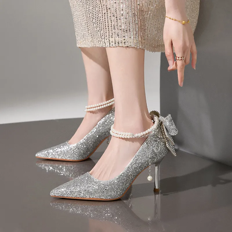 ZHR Slim Heel High Heels 8.5cm Women's-27