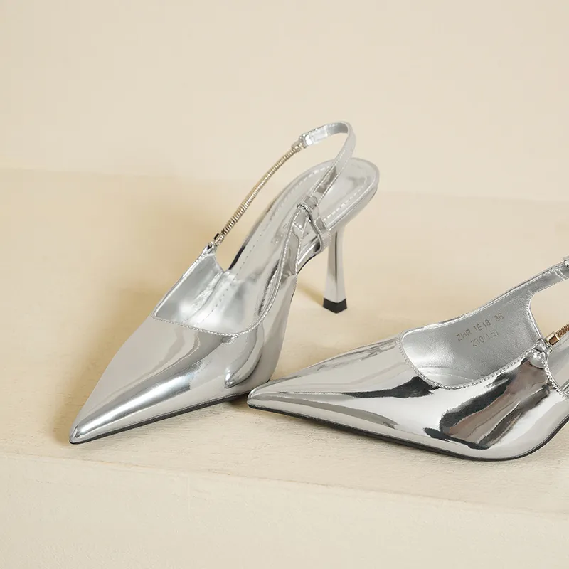 ZHR Slim Heel High Heels 8cm Women's-11