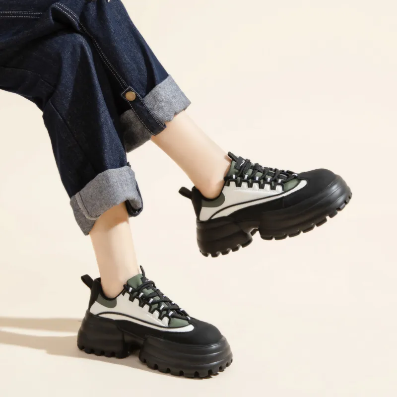 ZHR Lightweight And Breathable Low-Top Chunky Sneakers 6.5cm Women's-20