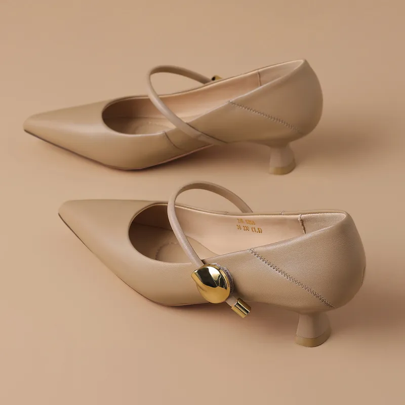 ZHR Slim Heel High Heels 4.5cm Women's-19