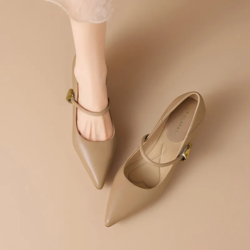 ZHR Slim Heel High Heels 4.5cm Women's-20
