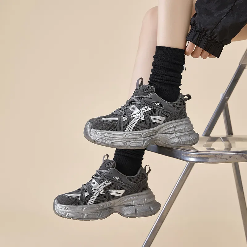 ZHR Cushioning, Wear Resistant Low Top Chunky Sneakers Women's-9