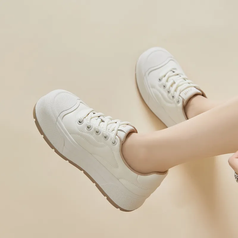 ZHR Cute Puffy Shoes Coverage Cushioning Lightweight Height Increasing Skateboard Shoes Women's-17
