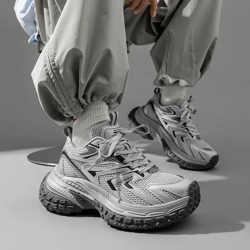 ZHR Glacier Future Collection Cushioning, Abrasion Resistant, Breathable, Lightweight Low Top Chunky Sneakers Unisex-5