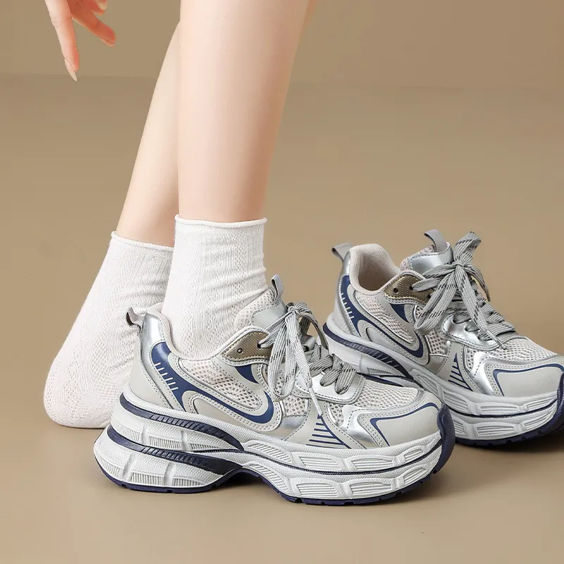 ZHR Super Star Era Cushioning Abrasion Resistant Coverage Lightweight Low Top Chunky Sneakers Women's-9