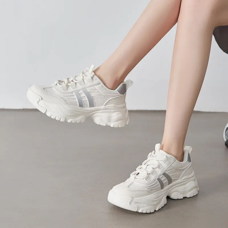 ZHR Cushioning, Wear Resistant Low Top Chunky Sneakers Women's-3