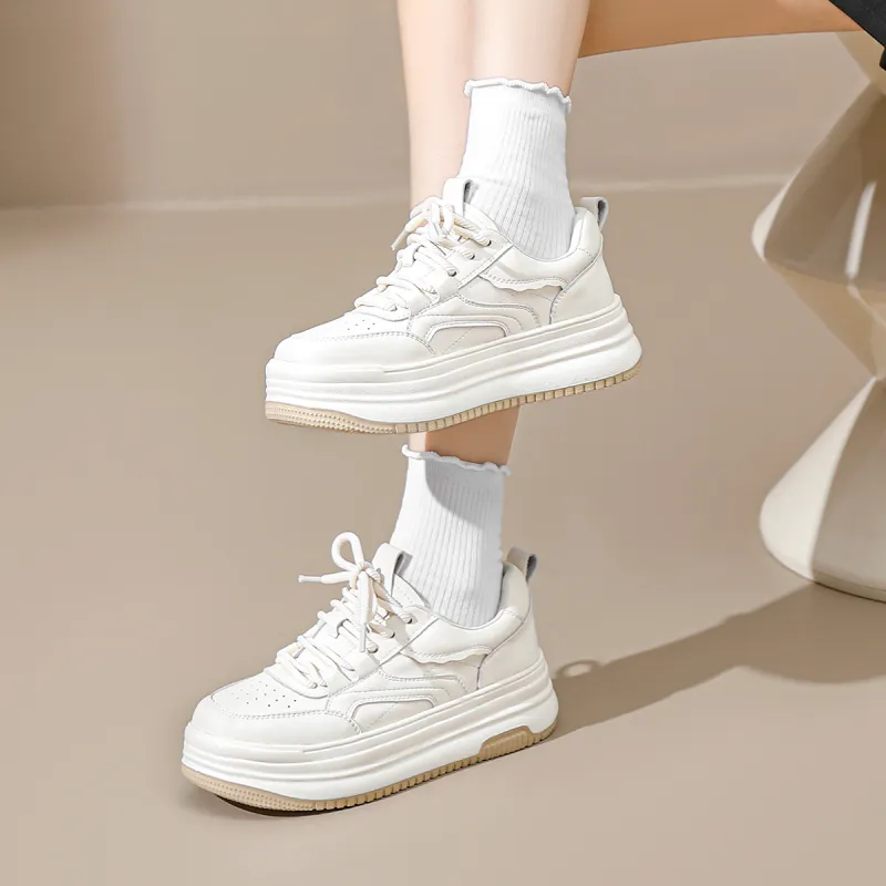 ZHR Small White Shoes Lightweight And Breathable Low-Top Skateboard Shoes Women's-4