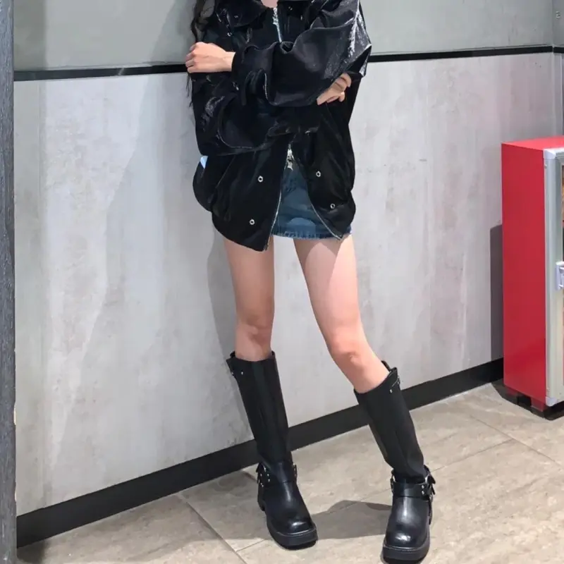ZHR Knee-high Boots 4cm Women's-19