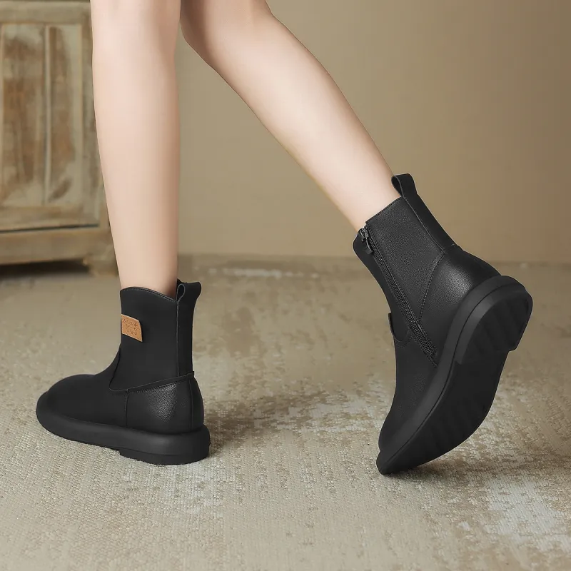 ZHR Ankle Boots Women's Black/Camel-17