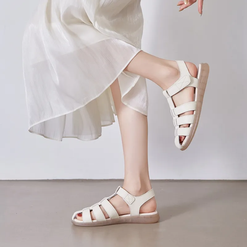 ZHR Roman Sandals Women's Beige-4