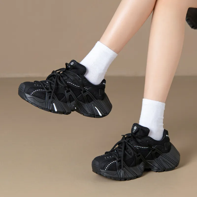 ZHR Durable Breathable Low-Top Chunky Sneakers Women's-7