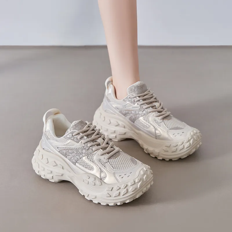 ZHR Height Increasing Breathable Chunky Sneakers Women's-4