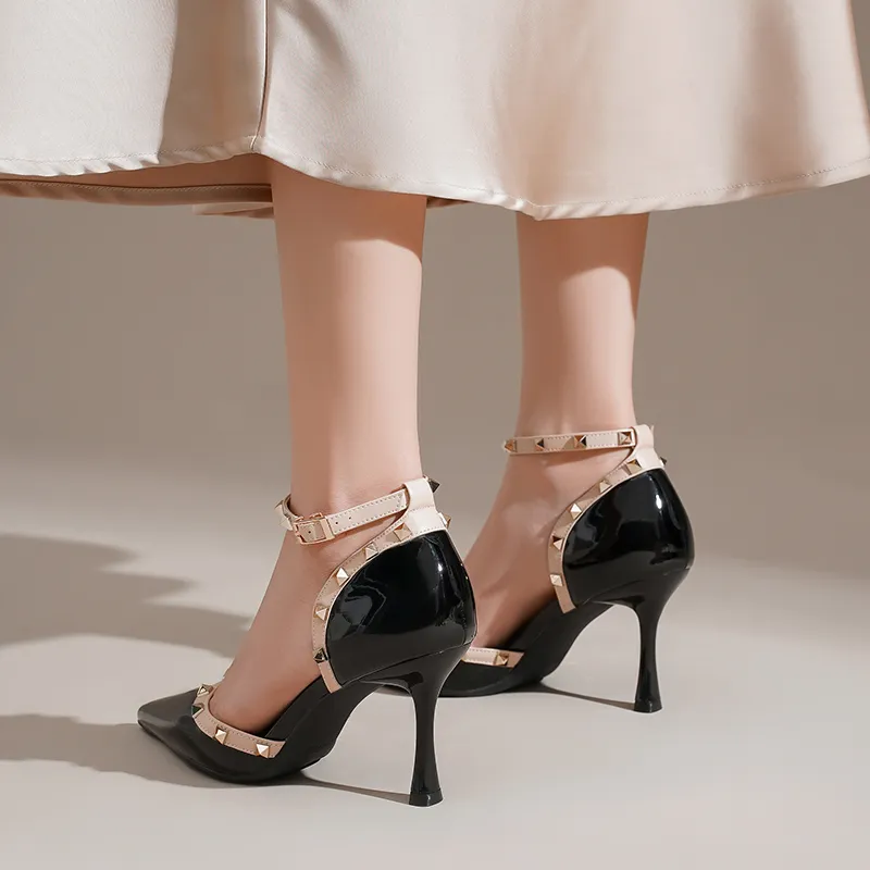 ZHR Slim Heel High Heels 8cm Women's-18