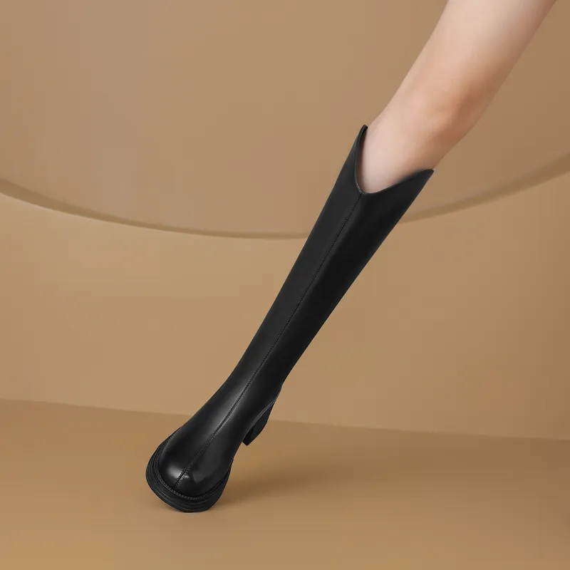 ZHR Knee-high Boots 5.5cm Women's-13
