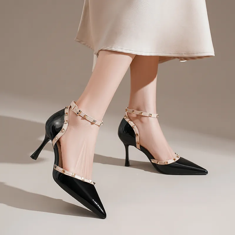 ZHR Slim Heel High Heels 8cm Women's-20