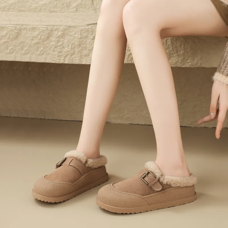 ZHR Boken Slippers Lightweight Wear Resistant And Warm Low Top Casual Shoes-3