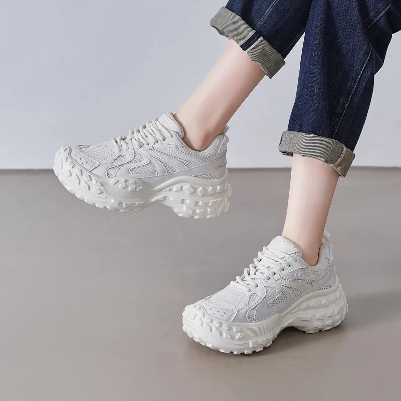 ZHR Height Increasing Breathable Chunky Sneakers Women's-11