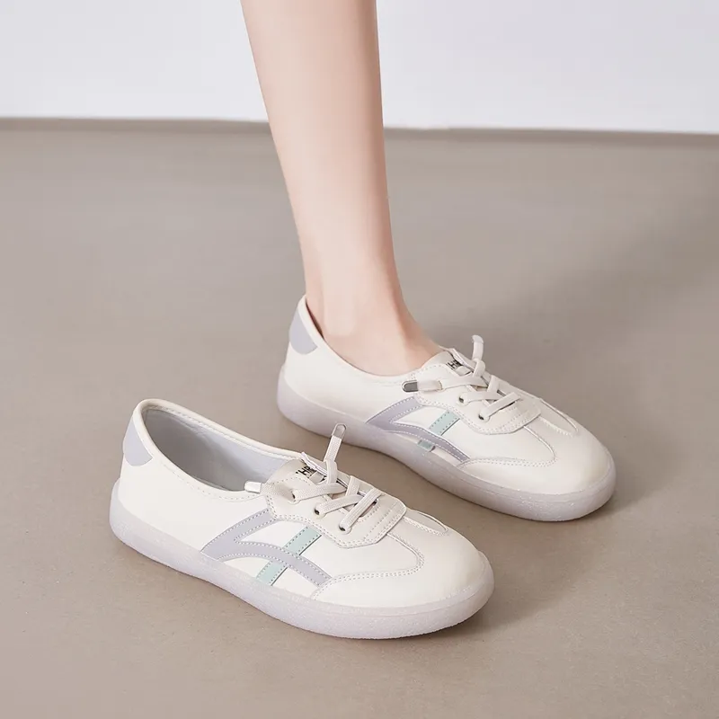 ZHR Small White Shoes Abrasion-Resistant Low-Top Skateboard Shoes Women's-15