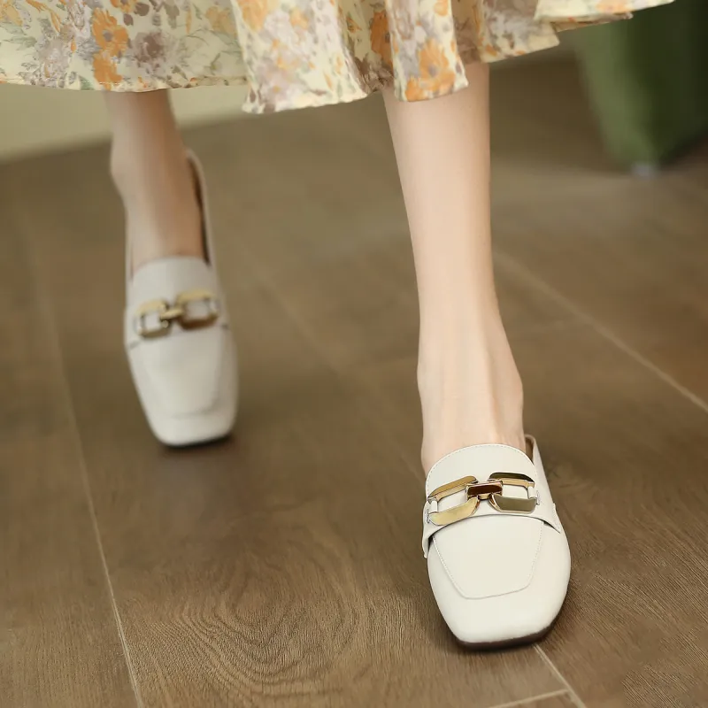 ZHR Wrap toe Slippers Women's Beige-5