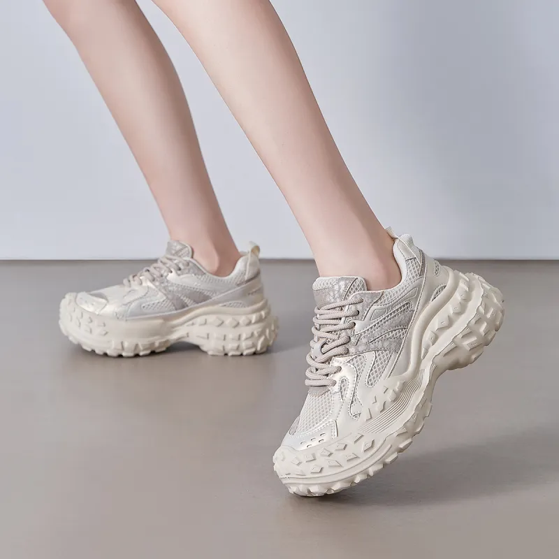 ZHR Height Increasing Breathable Chunky Sneakers Women's-5