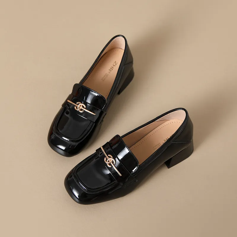 ZHR Loafers Women's Burgundy, Black-1