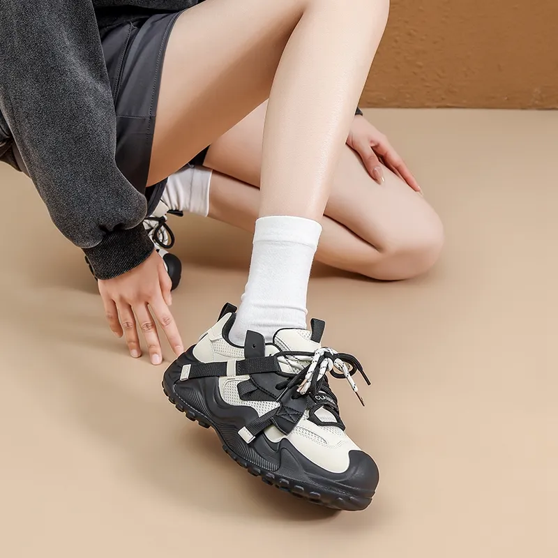 ZHR Ugly Cute Shoes Slip Resistant Low Top Chunky Sneakers Women's-8