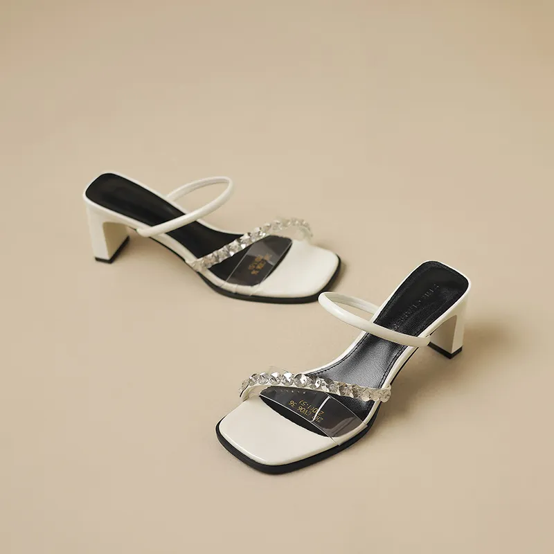 ZHR Rhinestone Slip Resistant Slide Slippers Women's-5