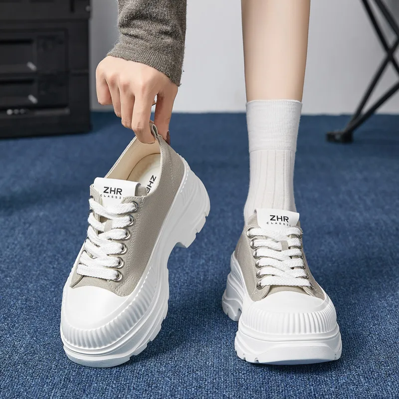 ZHR Artsy Style Canvas Shoes Wear resistant And Lightweight Casual Shoes Women's-10